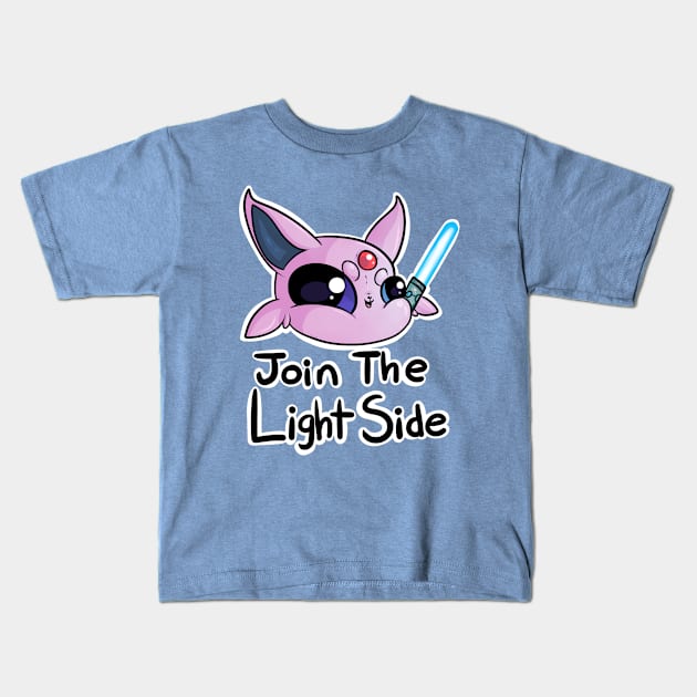 Join The Light Side; Fox Edition Kids T-Shirt by Bioticsheep